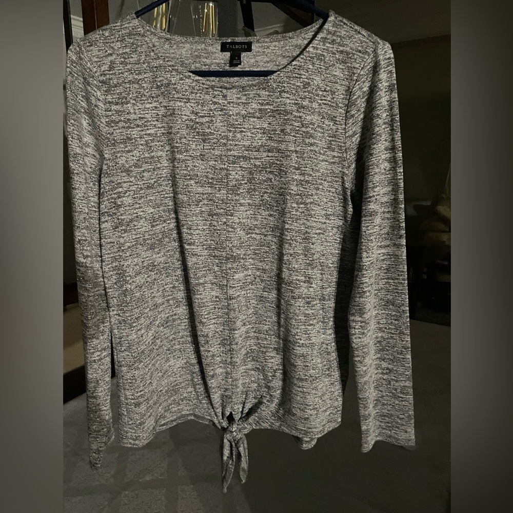 Talbot gray metallic sweater.